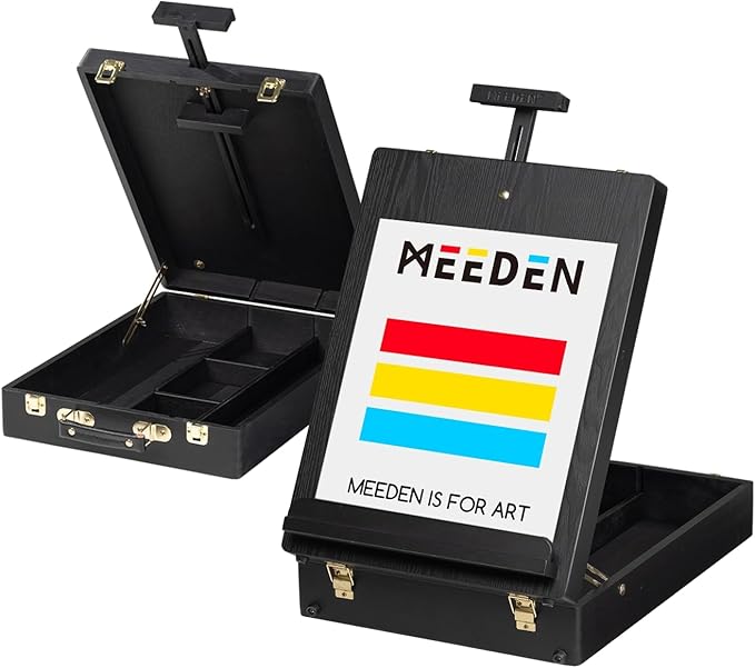 MEEDEN Tabletop Art Sketchbox Easel-AFB-6060-QHT-HBX-3