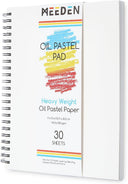 MEEDEN 9"x 12" Oil Pastel Paper Pad: 140lb/300gsm