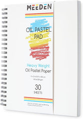 MEEDEN 9"x 12" Oil Pastel Paper Pad: 140lb/300gsm