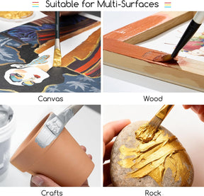 MEEDEN Metallic Gold Acrylic Paint: 10.1oz / 300ml