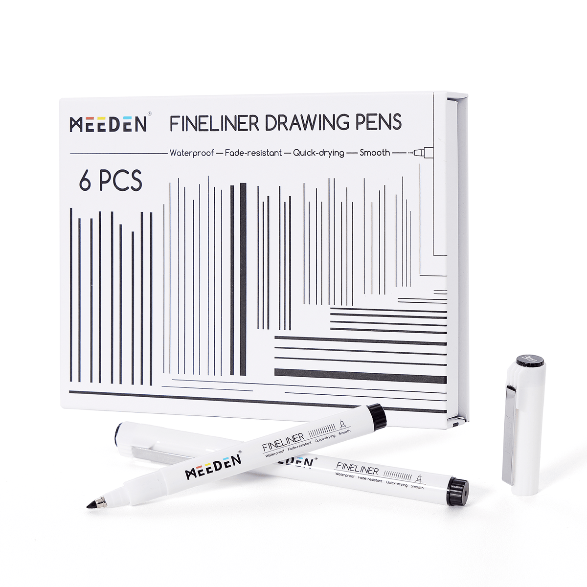 MEEDEN Micro Fineliner Drawing Pens: 6-Size Fine Liner Pen Set