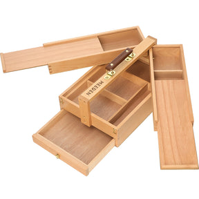 Wooden Art Supply Storage Box-HBX-7