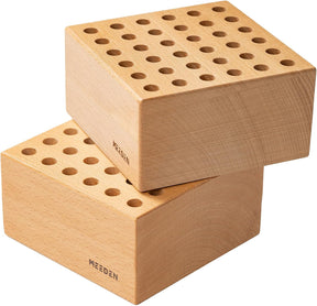 MEEDEN Beechwood Pencil and Brush Holder: 36 Holes-Set of 2