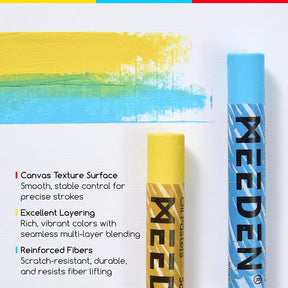 MEEDEN 8"x 8" Oil Pastel Paper Pad: 140lb/300gsm