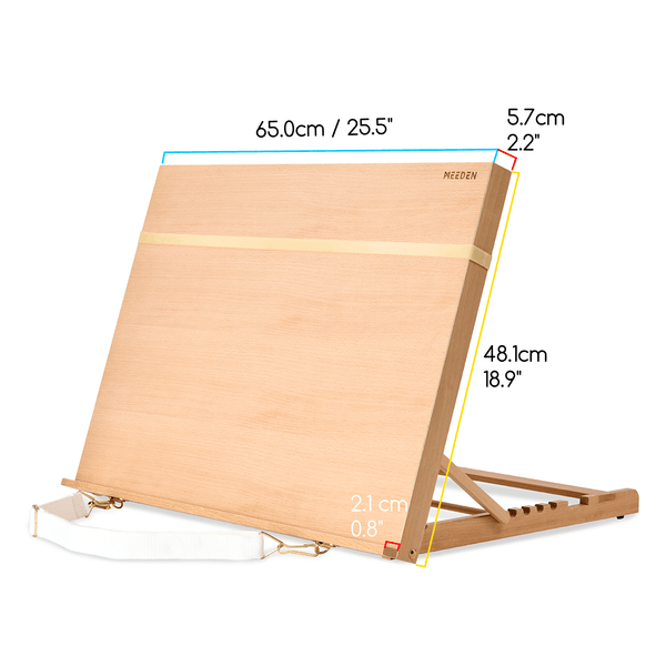 MEEDEN Large Studio Artist Sketching Tabletop Easel