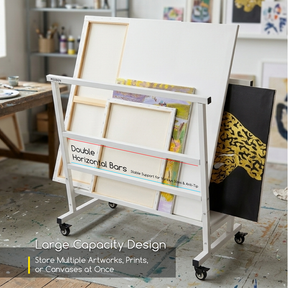 MEEDEN Metal Print Rack - White