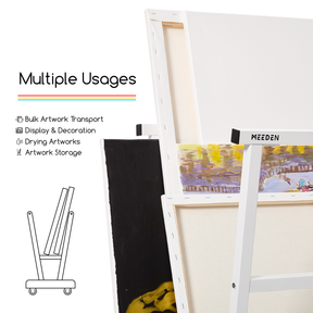 MEEDEN Metal Print Rack - White