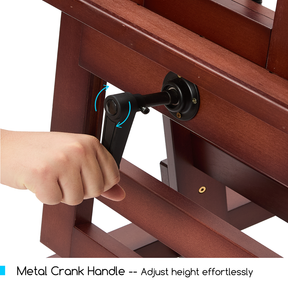 MEEDEN Extra-Large Artist Studio Easel in Dark Walnut-DHJ-12