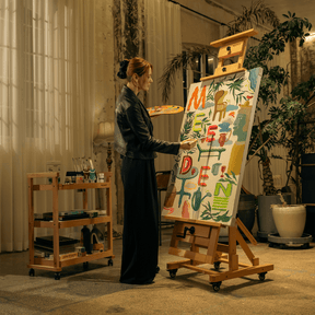 MEEDEN Deluxe Studio Large Rocker Crank Heavy Duty Artist Easel-DHJ-12