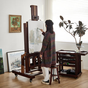 MEEDEN Pro Semi-Automatic Adjustable Large Studio Easel for Artists - DHJ-5