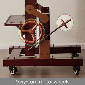 MEEDEN Pro Semi-Automatic Adjustable Large Studio Easel for Artists - DHJ-5