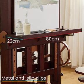 MEEDEN Pro Semi-Automatic Adjustable Large Studio Easel for Artists - DHJ-5