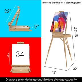 MEEDEN Deluxe All-in-one Art Painting Set, 147 Pieces