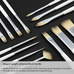 MEEDEN Acrylic Paint Brush Set of 15 Pcs - MEEDEN ARTBrushes