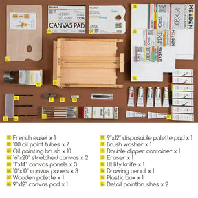 MEEDEN Artist Oil Painting Set, 7x100ml/3.38oz - MEEDEN ARTPainting Set