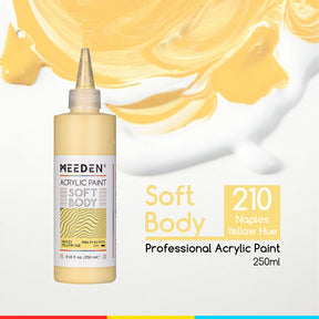 MEEDEN Soft Body Acrylic Paints Set, 37 Colors x 250ml/8.45oz