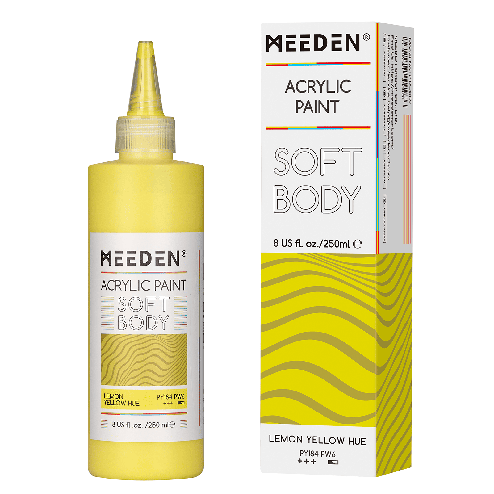 MEEDEN Soft Body Acrylic Paints Set, 37 Colors x 250ml/8.45oz