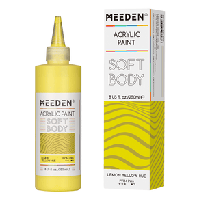MEEDEN Soft Body Acrylic Paints Set, 37 Colors x 250ml/8.45oz