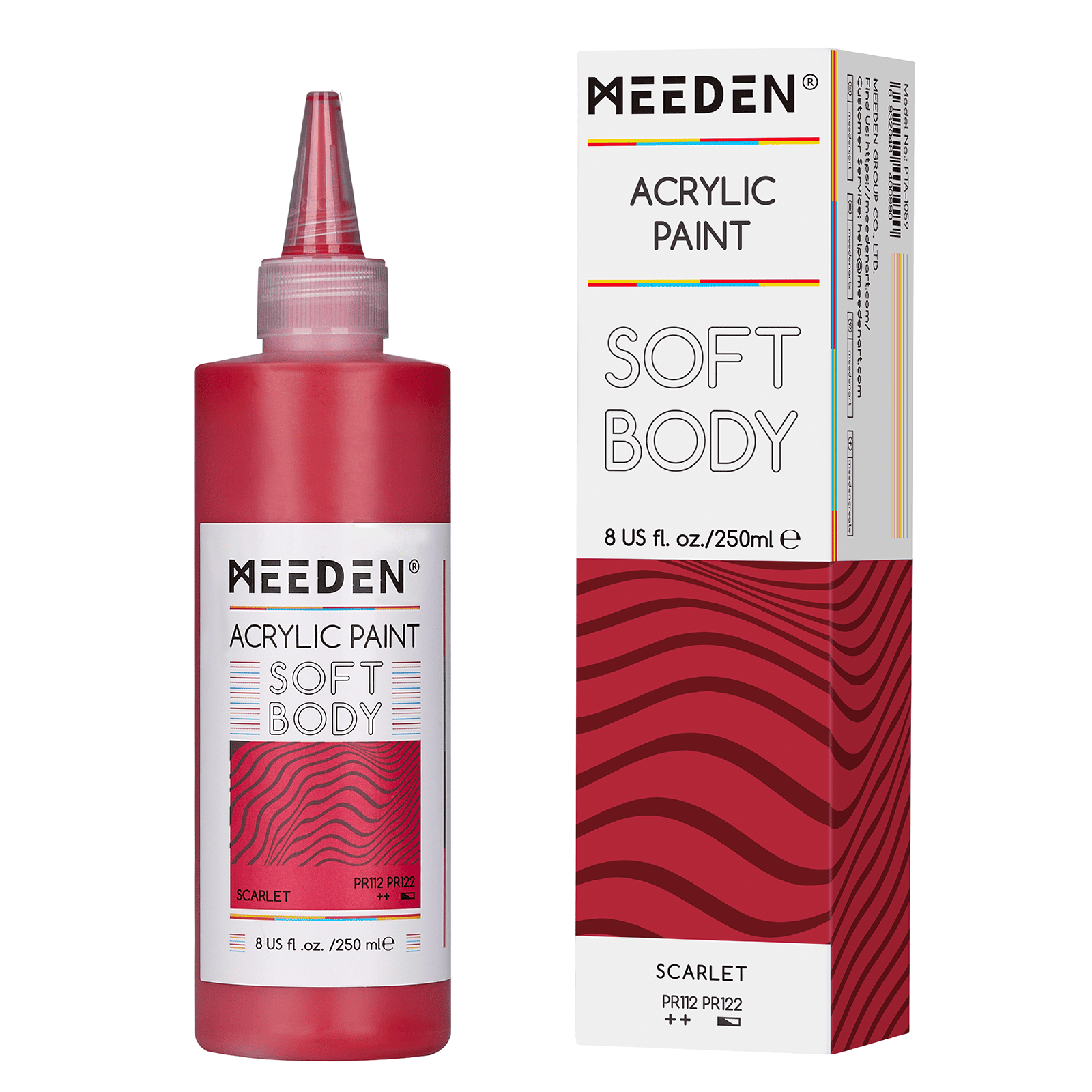 MEEDEN Soft Body Acrylic Paints Set, 37 Colors x 250ml/8.45oz