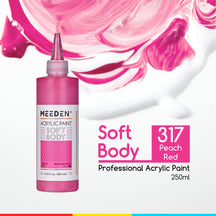 MEEDEN Soft Body Acrylic Paints Set, 37 Colors x 250ml/8.45oz