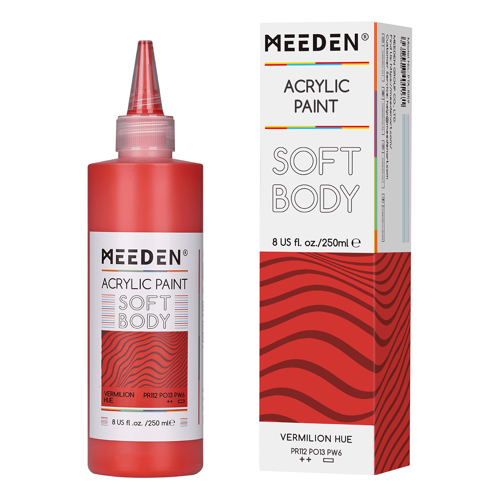 MEEDEN Soft Body Acrylic Paints Set, 37 Colors x 250ml/8.45oz
