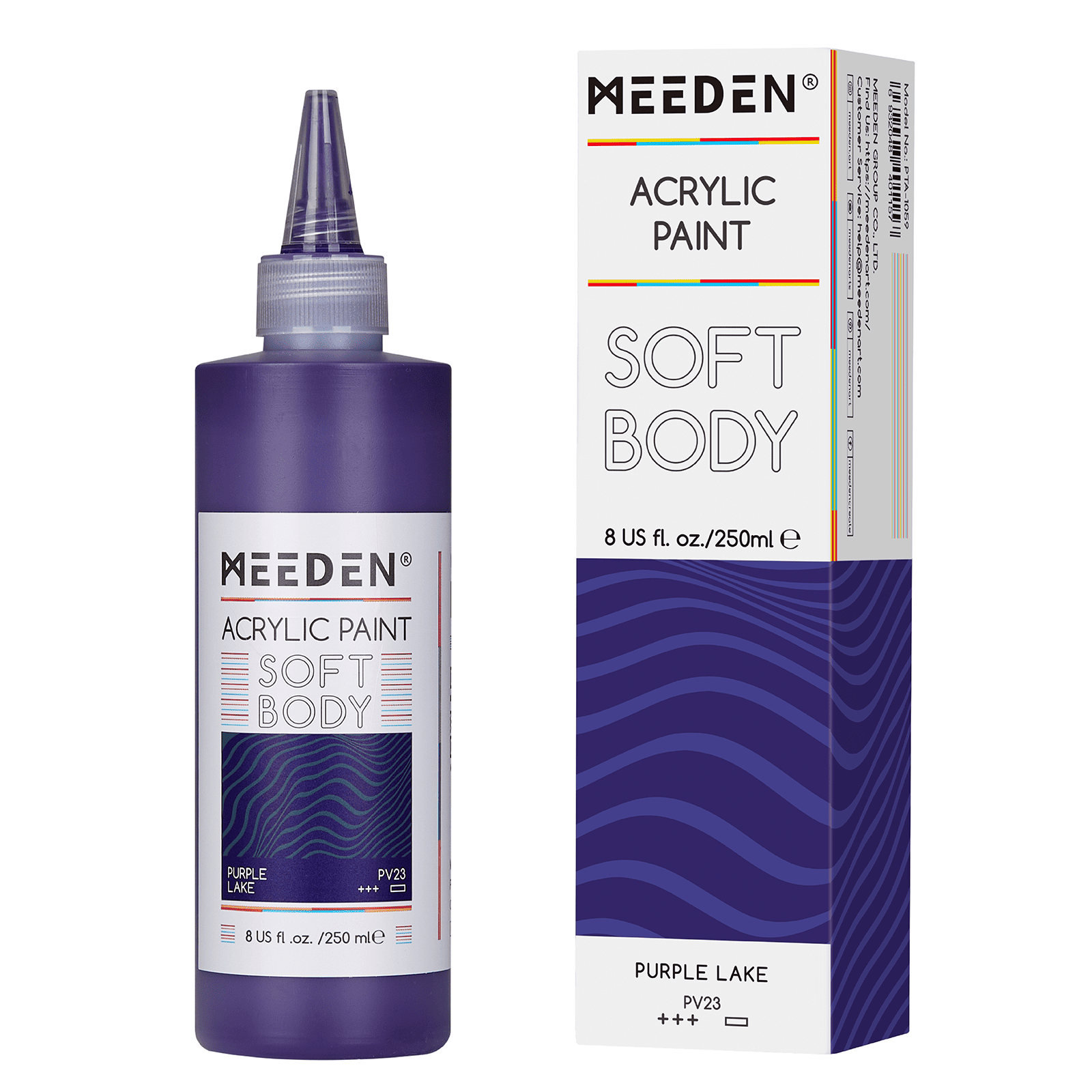 MEEDEN Soft Body Acrylic Paints Set, 37 Colors x 250ml/8.45oz