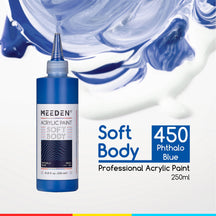MEEDEN Soft Body Acrylic Paints Set, 37 Colors x 250ml/8.45oz