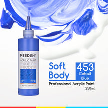 MEEDEN Soft Body Acrylic Paints Set, 37 Colors x 250ml/8.45oz