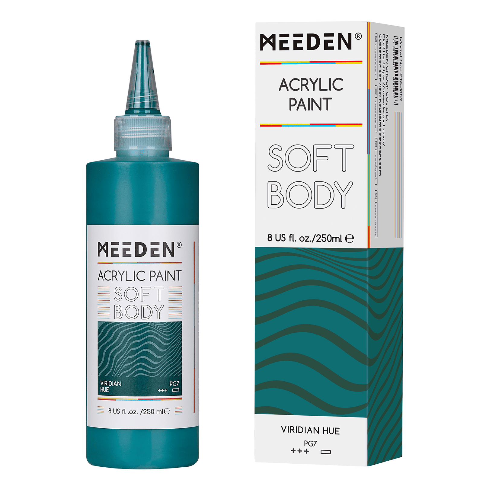 MEEDEN Soft Body Acrylic Paints Set, 37 Colors x 250ml/8.45oz