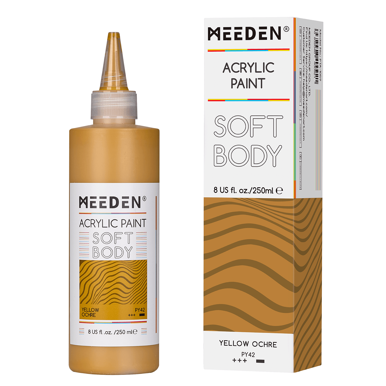 MEEDEN Soft Body Acrylic Paints Set, 37 Colors x 250ml/8.45oz