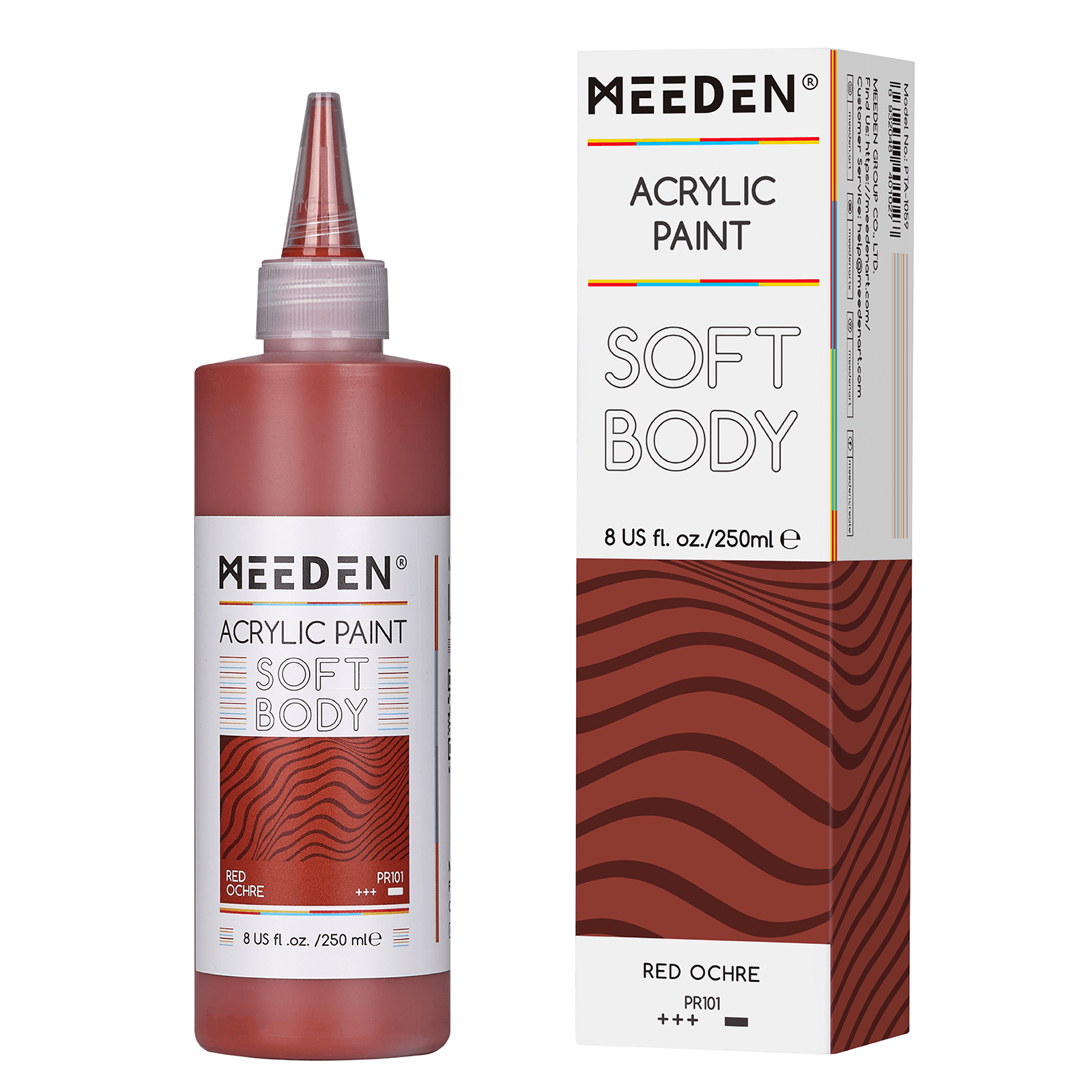 MEEDEN Soft Body Acrylic Paints Set, 37 Colors x 250ml/8.45oz