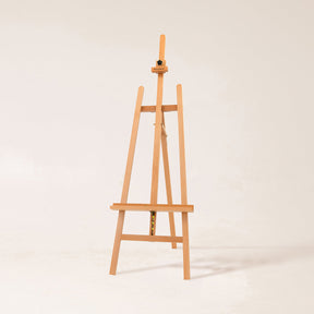 MEEDEN Large Basic Studio A-Frame Solid Beech Wood Floor Painting Easel, Hold Canvas Up to 50''-W01E