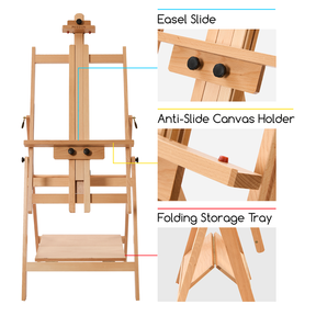 MEEDEN Adjustable Large H-Frame Art Easel Stand-W10B