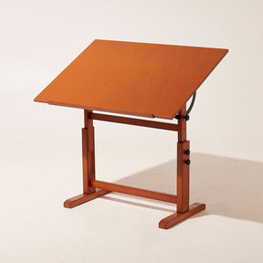 MEEDEN Extra Large Wood Drafting Table, Light Walnut-XSZ-4-M
