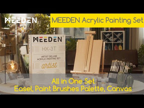 MEEDEN Professional Artist Acrylic Painting Set with French Easel
